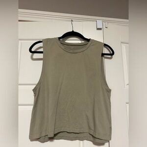 Olive Sleeveless Women's Top